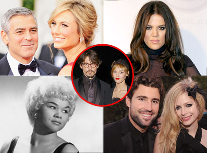 For week in review split George Clooney, Stacy Keibler, Khloe Kardashian, Vanessa Paradis, Johnny Depp, Avril Lavigne, Brody Jenner For week in review split George Clooney, Stacy Keibler, Khloe Kardashian, Vanessa Paradis, Johnny Depp, Avril Lavigne, Brody Jenner